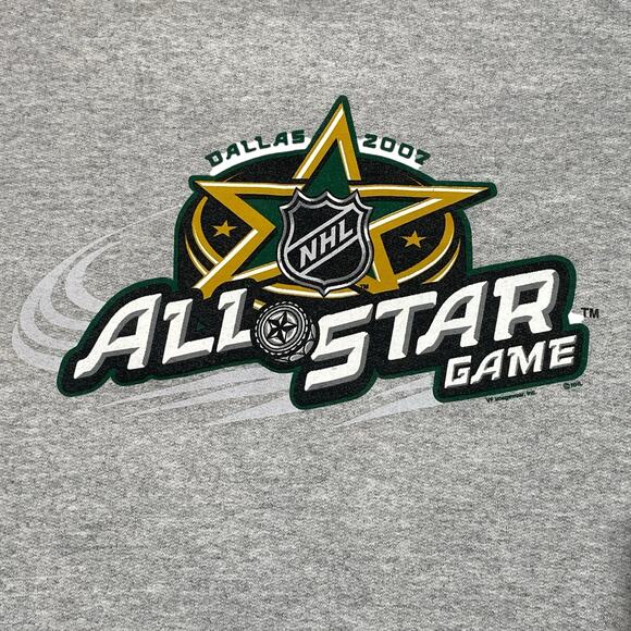 Vintage Dallas Stars Mens Medium Crewneck Sweater 2007 All Star Game Gray - Picture 7 of 7